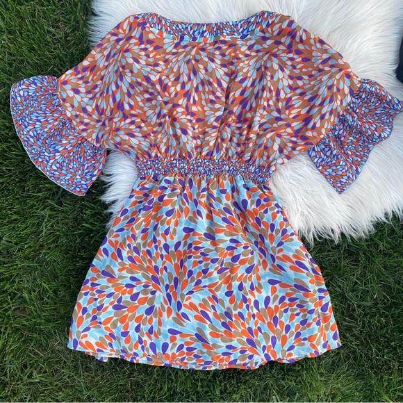 ESCADA Sport v-neck silk top pinched waist tunic 42 - Picture 4 of 6